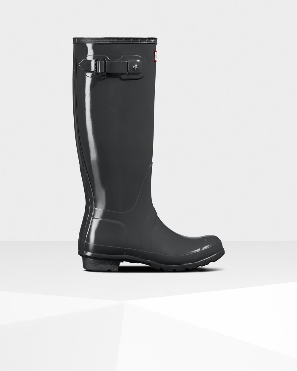 Botas de Lluvia Altas Hunter Mujer - Original Gloss - Verdes Oscuro - JUFGCAD-93